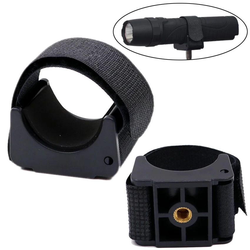 1 Piece Standard Holder Tripod Mount U shap Clip Grip Stand for diameter 20-50mm led Flashlight Torch Fishing light lamp