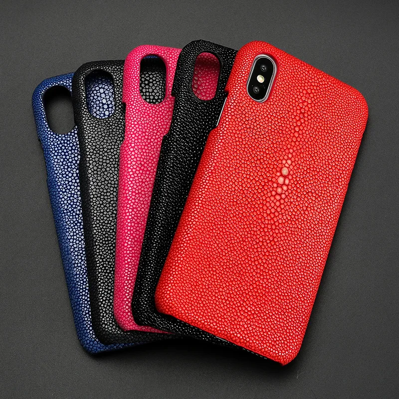 Роскошные чехлы для телефонов iPhone 7 8 Plus X Xs Max чехол с настоящим жемчугом рыбьей кожи задняя крышка для 6 6s 6p 7p 8p чехол