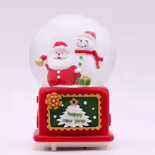 Globe à neige musical décoratif, décoration de bureau, cadeau de noël exquis, boule à neige du père noël 