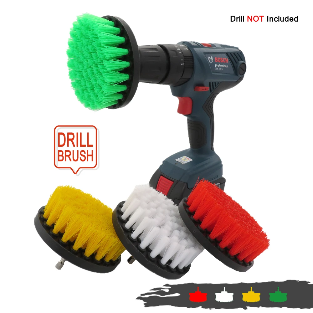1pcs 5 Inch Wheel Brush Car Washing Drill Brushes For Rims Wash