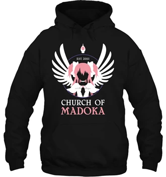 

Printed CHURCH OF MADOKA Sleeve Streetwear men women Hoodies Sweatshirts