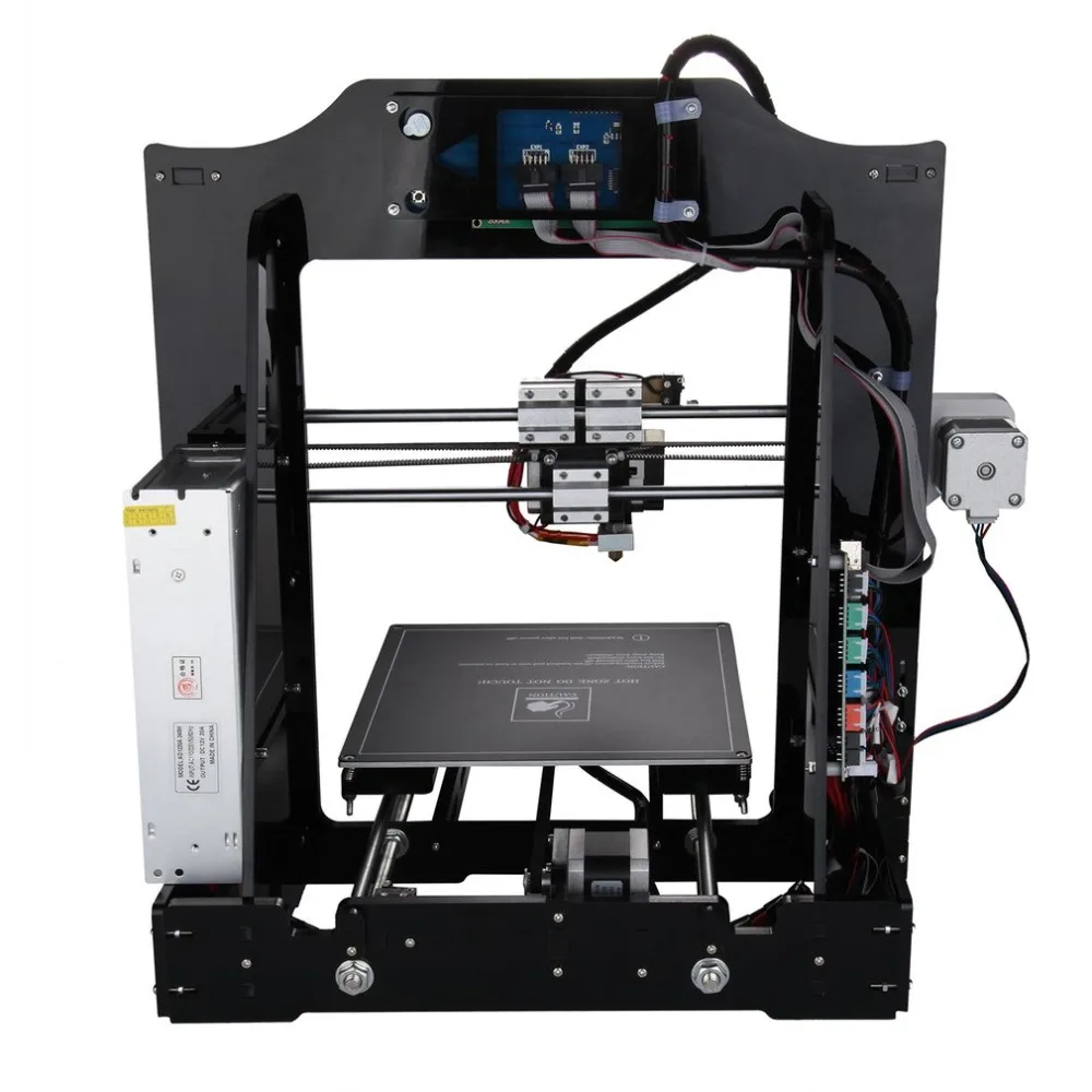 ЖК-экран дисплей 3d принтер машина большой размер печати DIY 3d принтер набор Профессиональная высокоточная печать США/ЕС штекер