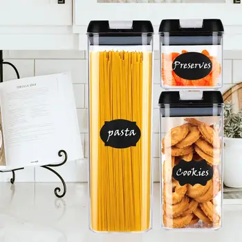 

7 Pcs Set PP Container Box Food Storage Container Set Moisture Proof Home Grain Fresh Keeping Tight Sortable Collection Kitchen