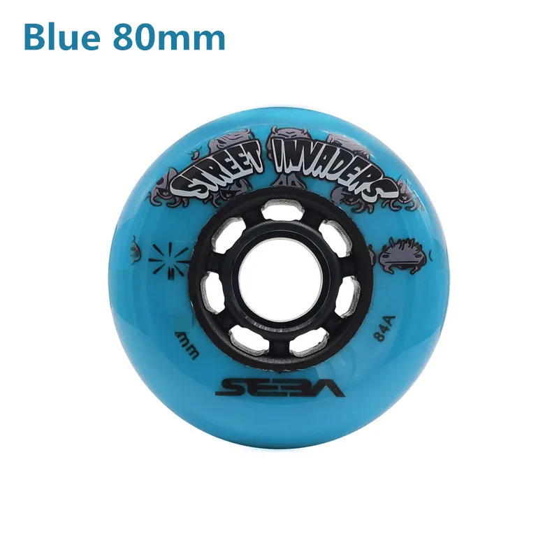 Skating SEBA Wheel 80 76 72MM Patines Tire 4 Pieces/lot For Roller FSK Inline Skates Wheel For SEBA HV roller skating wheels