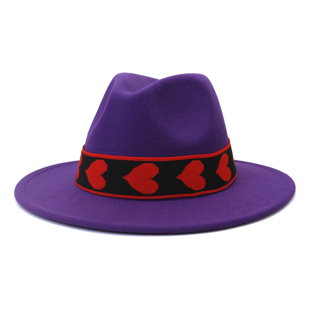 Blud Men Fedoras Two Toned Fedoras For Men Black Red Bottom Felt Hat Jazz Hat Bowler Hat Perfomance Hat Church Hat Muts boné leopard fedora hat