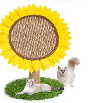 

1 PCS Cat Scratch Board Sisal Sunflower Cat Scratching Table Cat Climbing Frame Pet Supplies