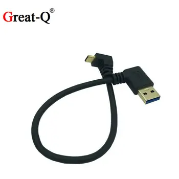 

Gold Plated 90 degree Left / Right Angle USB 3.0 Male to USB3.1 Type-C Male Angle USB Data Sync & Charge Cable