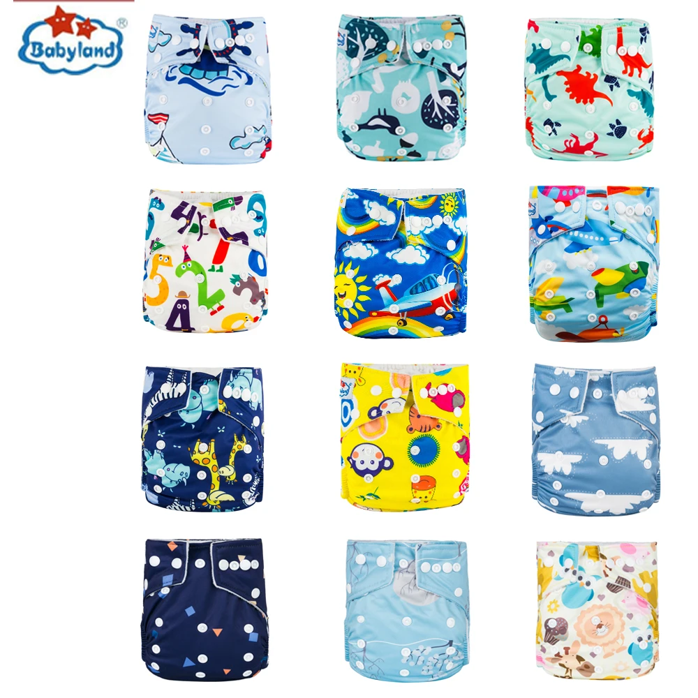 Cloth Diapers [Babyland] Eco-friendly Nappy 3-15kg Newborn Baby Adjustable Diaper Shells Reusable Washable Cloth Diaper For Baby Girl Boys