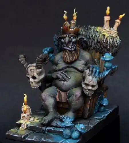 1/32 Смола Модель Строительный комплект фигурка Гоблин король