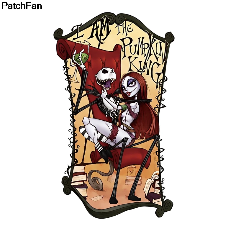 Patchfan кошмар перед рождественской одеждой нашивки термопресс переводные наклейки железные аппликации ручной работы A2538