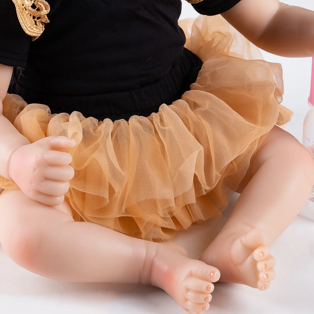 День рождения Reborn Baby Doll Силиконовые Куклы 22 дюймов Принцесса Спящая кукла «подсолуха» для детей, игрушки Bonecas День защиты детей Difts