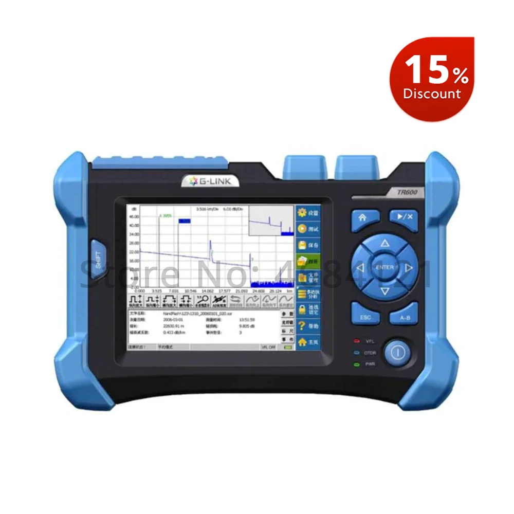 TR600 рефлектометр SM 32 дБ/30 дБ ориентек сенсорный экран 1310/1550 нм OTDR, с визуальной функцией определения местоположения неисправностей