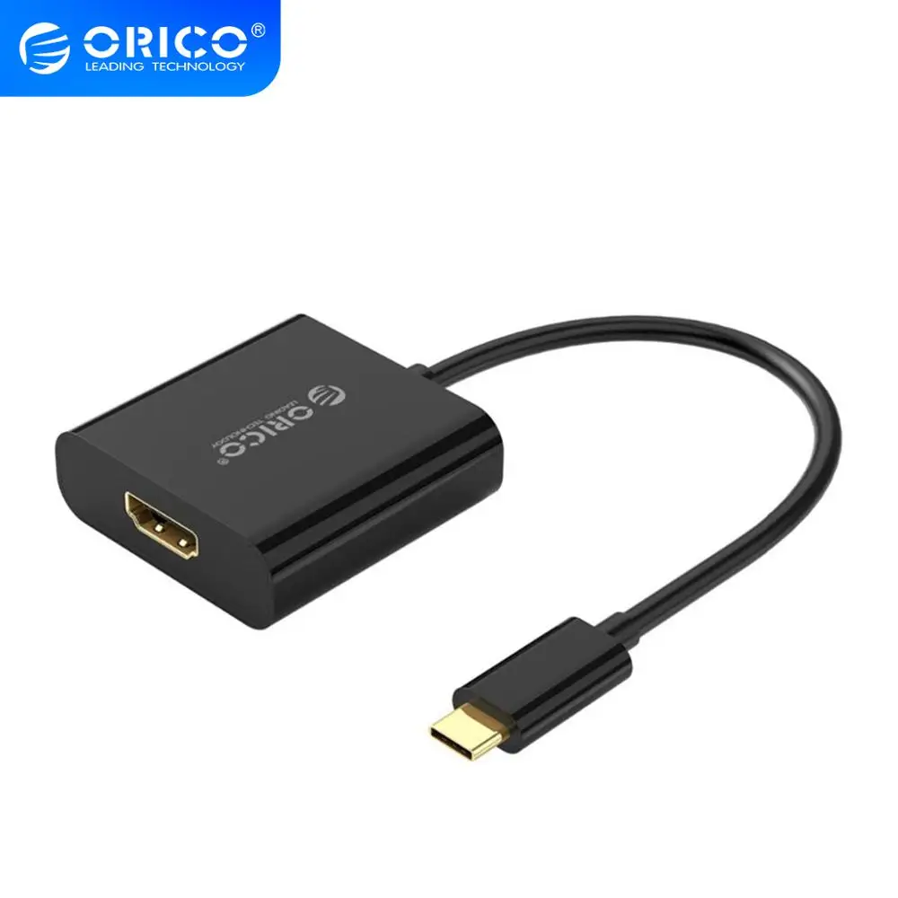 Кабель конвертер ORICO Type C Male HDMI/VGA / DVI Female адаптер с большим экраном 4K HD для ноутбука