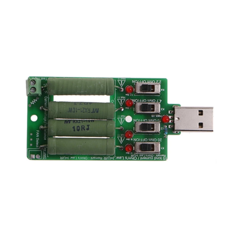 USB электронный резистор нагрузки разрядки сопротивления Регулируемый 15 тестер