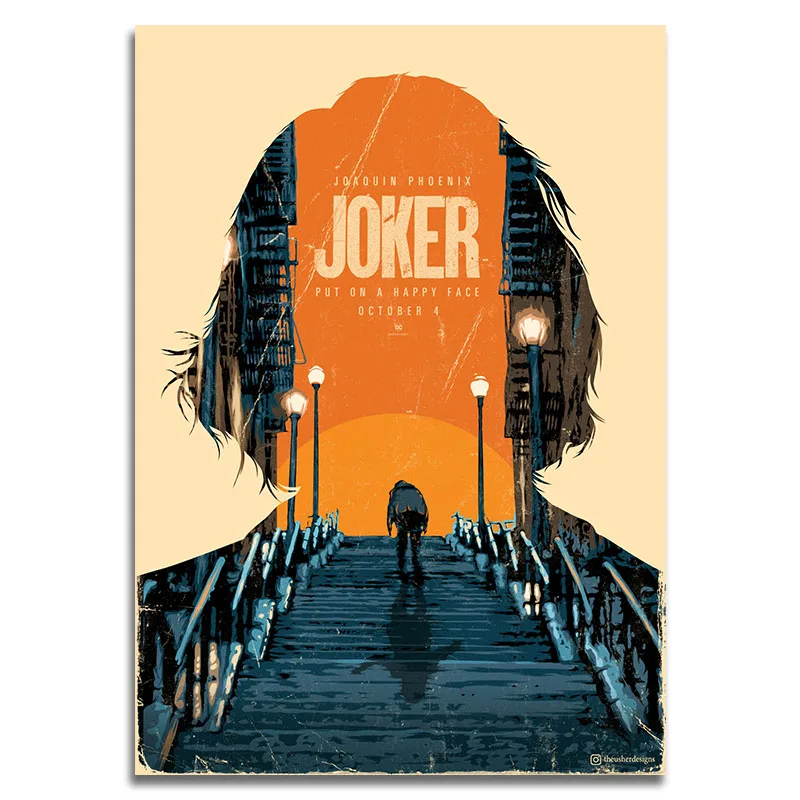 

Joker Movie Silk Poster Wall Art Print 12x18 20x30 inch Decoration Pictures Wallpaper Living Room Decor
