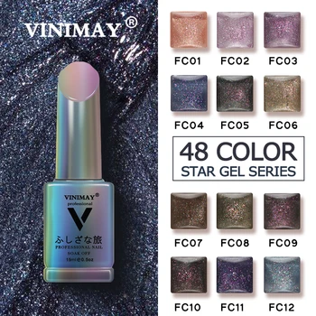 

VINIMAY Bling Glitter Gel Polish Nail Gel Varnish UV Soak Off Gellak Gelpolish Nail Art Design Primer Manicure Nails Gel Lacque