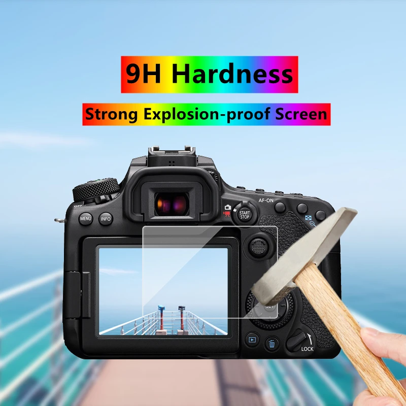 For Canon 70d 80d 90d Camera Protector Self-adhesive Tempered