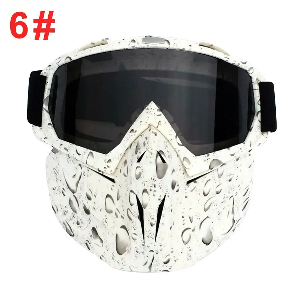 Мотоциклетная маска для мотокросса, очки ATV для езды по бездорожью, для мотокросса, для езды на мотоцикле, пылезащитные гоночные очки, очки против ветра - Цвет: 6