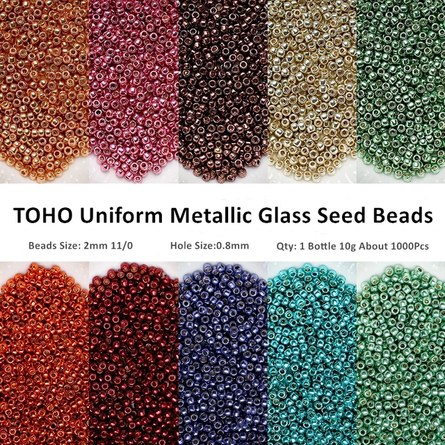 10g Mixed Colors Glass Seed Beads Czech Seed Beads 2mm Small 