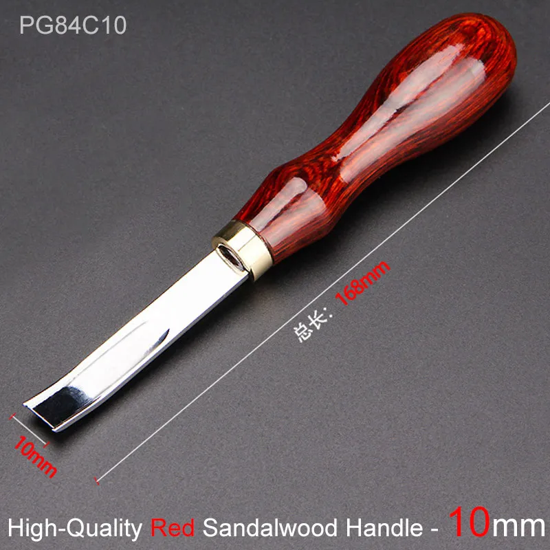 Red Sandalwood 10mm Профессиональный кожаный кромкооблицовочный инструмент, широкий рот кожевенное ремесло истончение изогнутый угол круглый край Лопата ремесло триммер - Цвет: Red Sandalwood 10mm