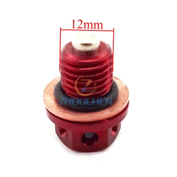 

Red Oil Magnetic Drain Bolt Plug For Chinese Engine Lifan YX Zongshen Loncin Pit Dirt Bike 50cc 90cc 110 125cc 140cc 150cc 160cc