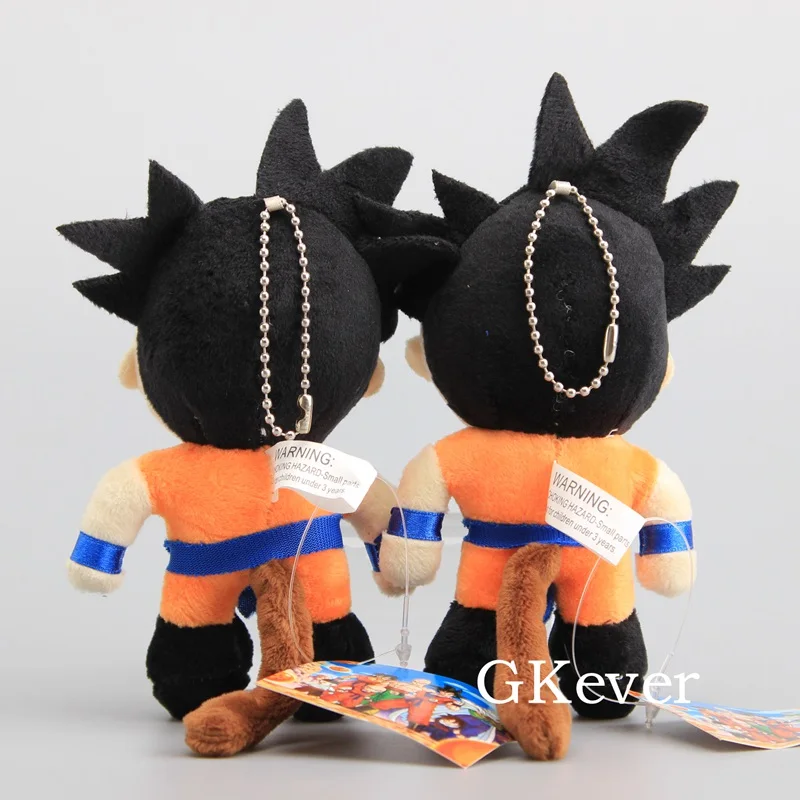 15 см Dragon Ball Z Son Goku плюшевые игрушки кукла Peluche kawaii Сон Гоку плюшевый брелок-подвеска подарок для женщин и детей