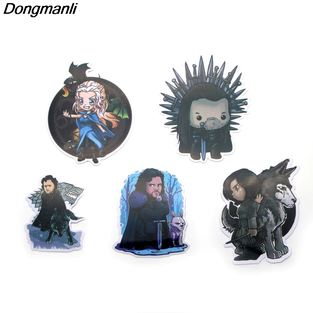 PC77 Wholesale 20set/lot 23pcs/set Game of Thrones Scrapbooking Stickers Decal For for Laptop Luggage Car Graffiti Sticker