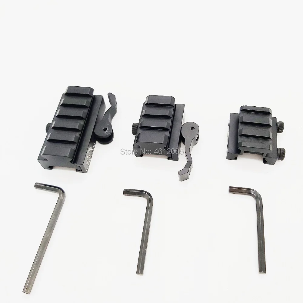 

3 slots 5 slots Low Profile Picatinny Riser Mount with Quick Release