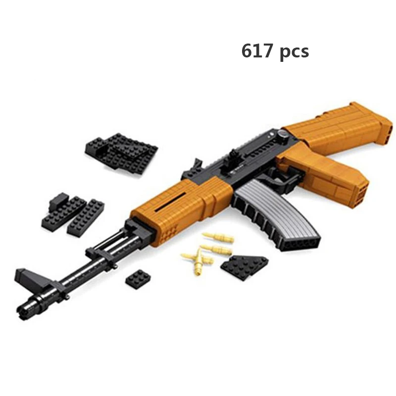 Ausini пистолеты Technic Пистолет Desert Eagle Submachine 98k модель SWAT WW2 полицейское оружие Модель