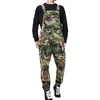 Wholesale MORUANCLE Fashion Men's Cargo Bib Overalls With Multi Pockets Military Style Camouflage Jumpsuits Workwear Suspender Pants 4000083029426