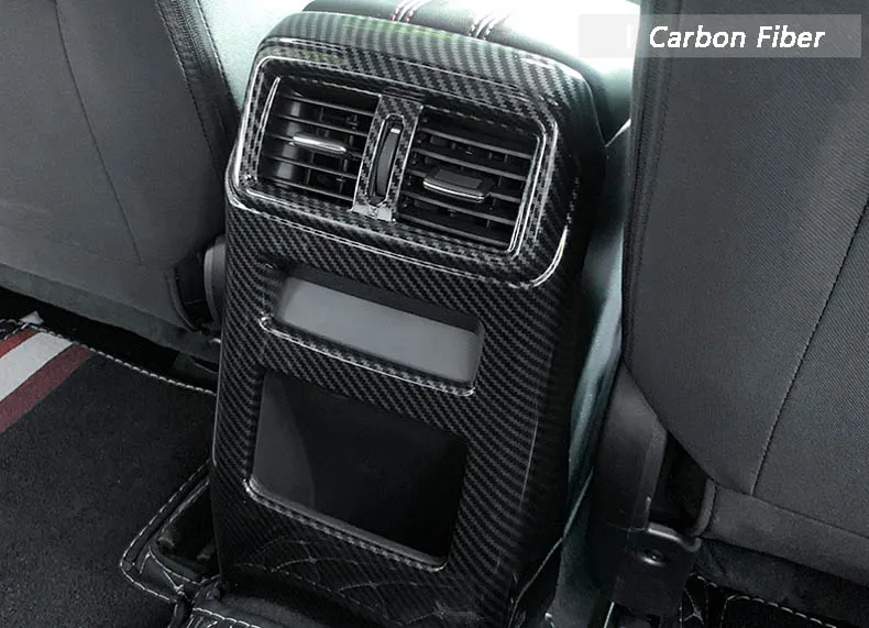 Carbon Fiber Подлокотник анти-ударная панель протектор накладка Стикеры рамка для кондиционера для Nissan Qashqai J11 - Цвет: Carbon Fiber