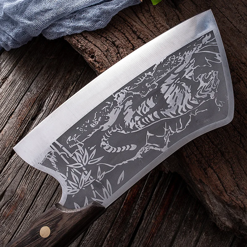 Kitchen Knife Stainless Steel Chopping Knife Sleeves Cover Hammer Pattern  Chopping Cutting Chicken Duck Slaughter Fish Knife - AliExpress