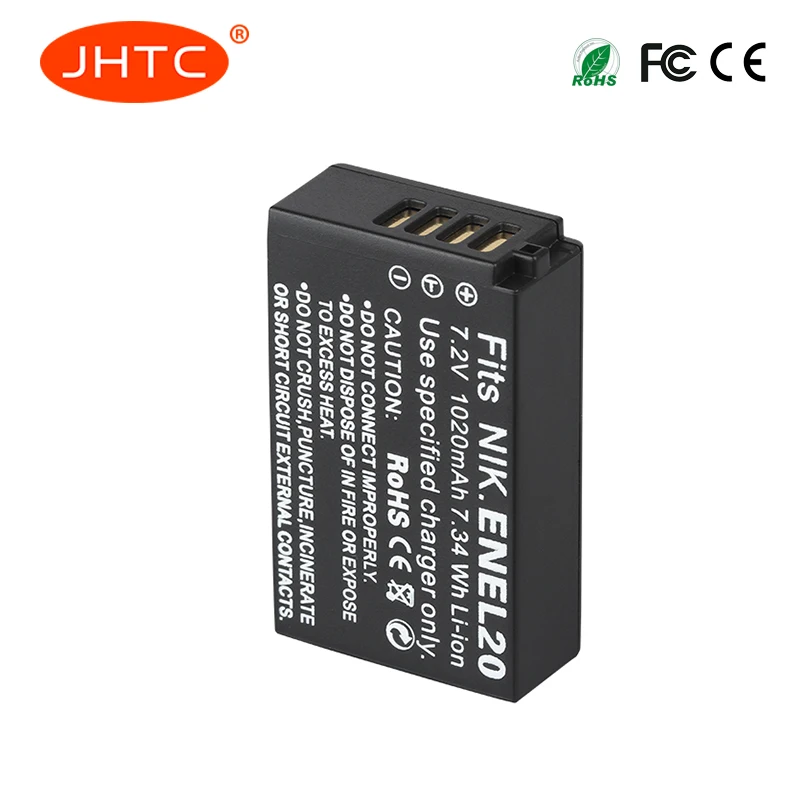 EN-EL20 RU EL20 ENEL20 Замена Батарея 1020mAh для NIKON 1 J1 J2 J3 S1 AW1 Coolpix A PM006 камеры S S1 акумуляторная батарея EN-EL20