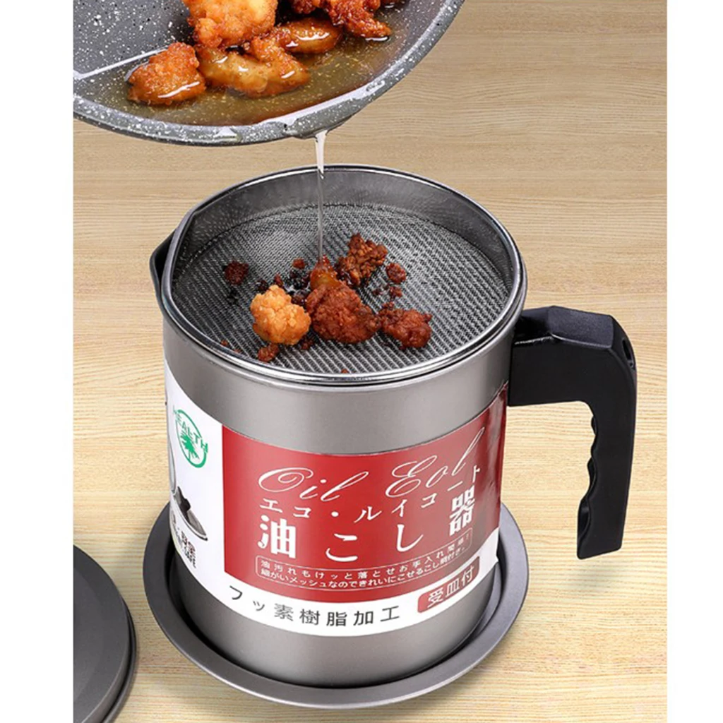 Stainless Steel Oil Storage Can Container for Kitchen Storing Frying Oil Kitchen Cooking Tools