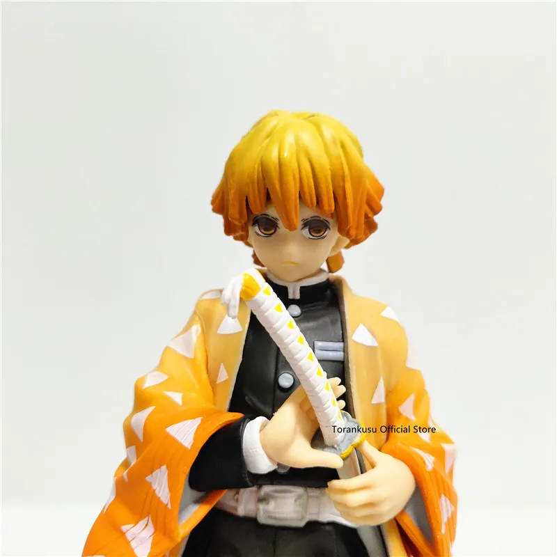 Demon Slayer Kimetsu no Yaiba Agatsuma Zenitsu Thunderclap and Flash Toy Figurine Anime Demon Slayer PVC Action Figure