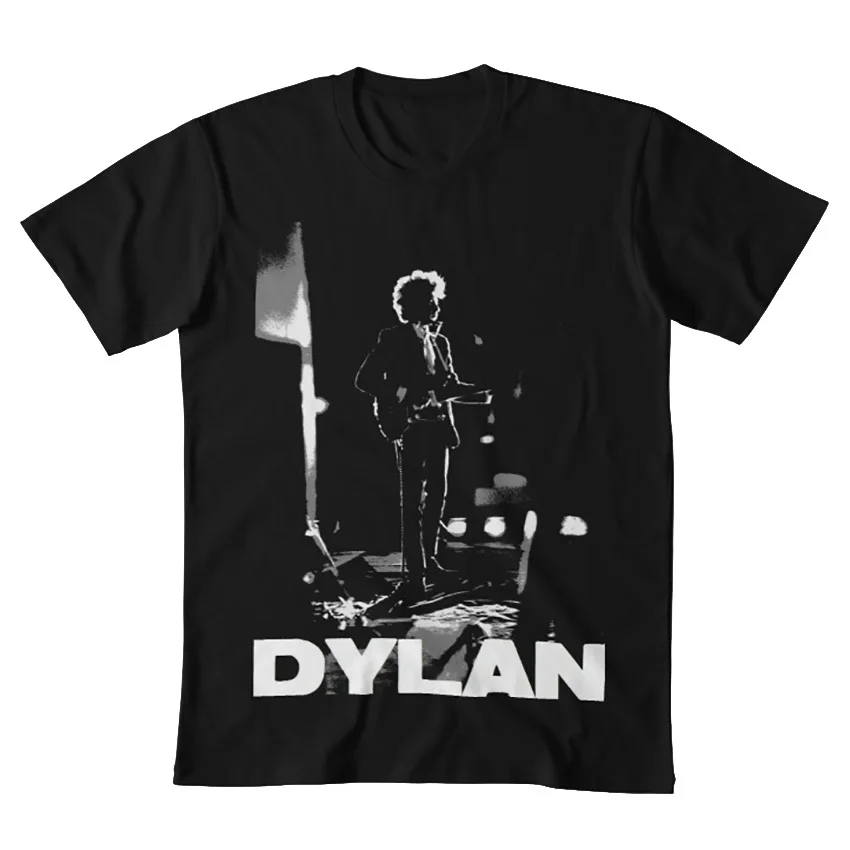 Dynamin On Black T Shirt Rock Music Icon Bob Poet Dylan Cult Bands Fans