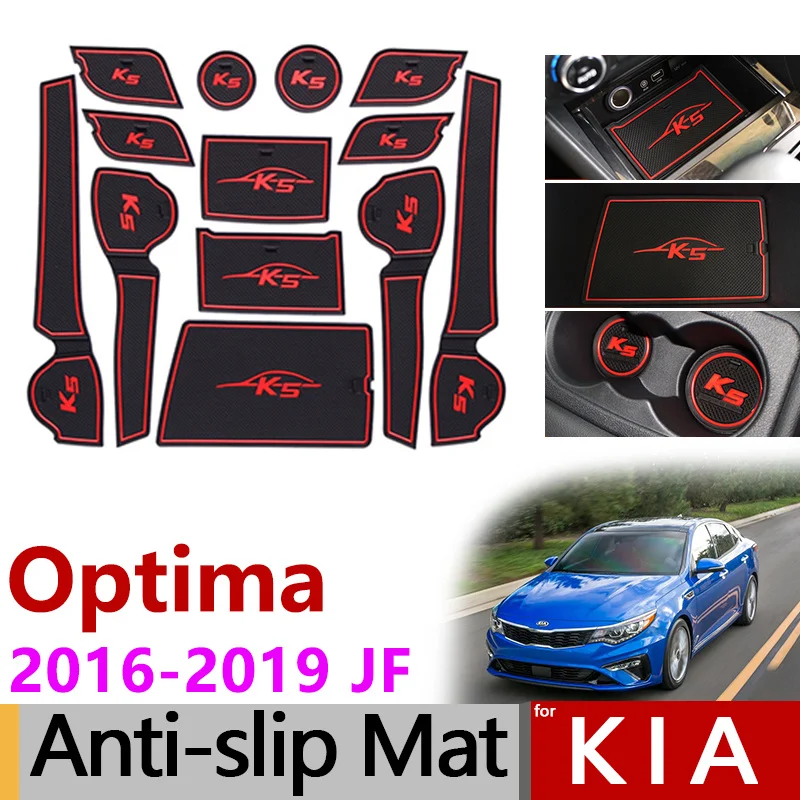 Противоскользящий коврик для Kia Optima JF 4th Gen mk4 KIA K5 SW, аксессуары, слот для ворот, противогрязный дверной паз