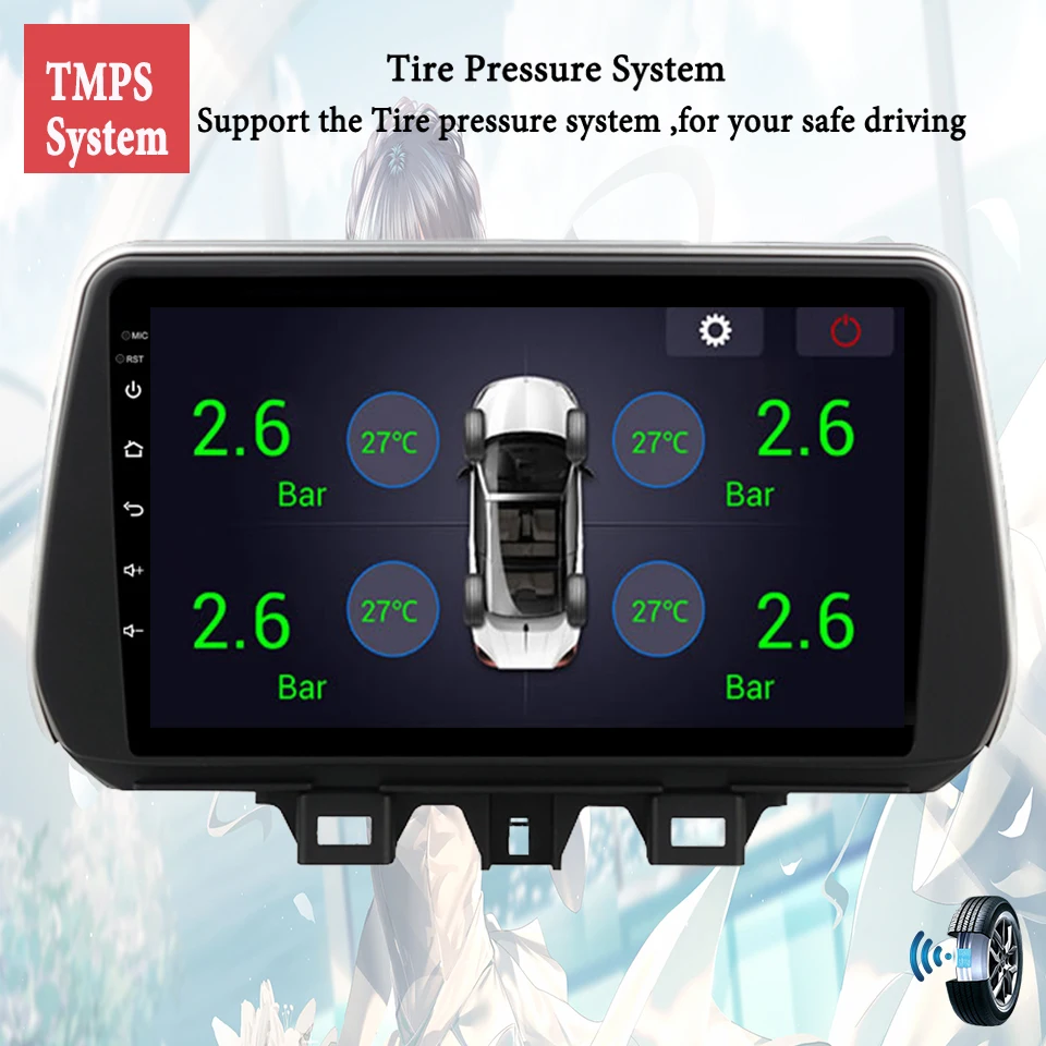 Для Hyundai Tucson 2018 2019 2020 Android 11 8 ГБ 128G.