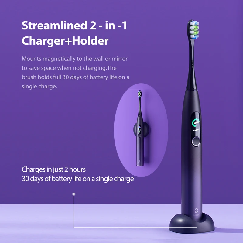 Global Version Oclean X Pro Sonic Electric Toothbrush Adult IPX7 Ultrasonic Tooth Brush Touch Screen Automatic Fast Charge App Global Version Oclean X Pro Sonic Electric Toothbrush Adult IPX7 Ultrasonic Tooth Brush Touch Screen Automatic Fast Charge App