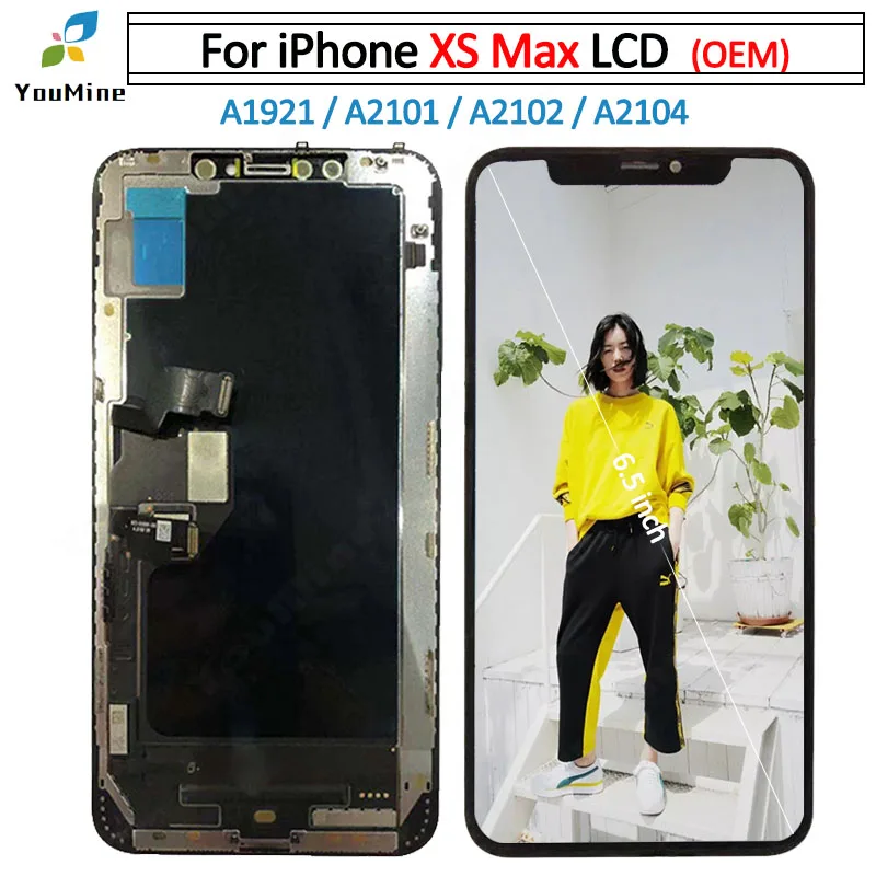 Для iPhone XS Max A1921 ЖК-дисплей сенсорный экран дигитайзер A1921 A2101 A2102 A2104 сборка Замена для iPhone XS Max ЖК - Цвет: for OEM lcd