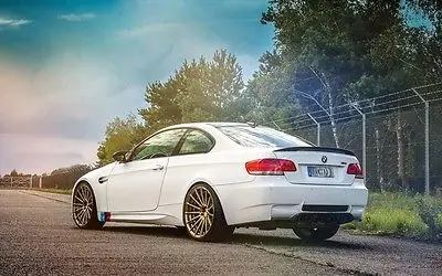 E92 P Стиль углеродного волокна задний багажник загрузки спойлер крыло для BMW 3