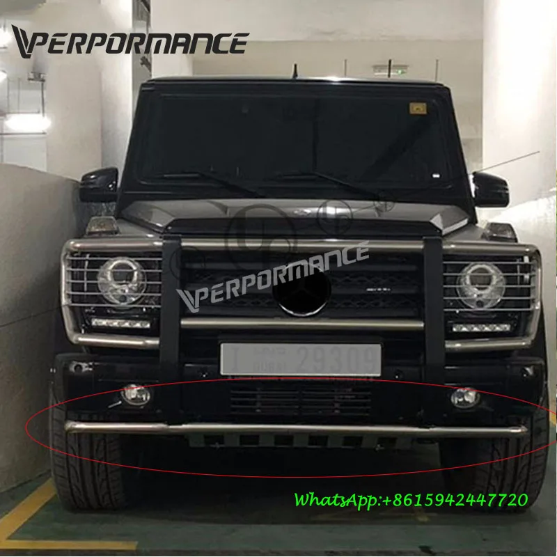 W463 g-класс G500 G55 нижний бампер Защитная планка хром передняя защита бык для g500 g55 g550