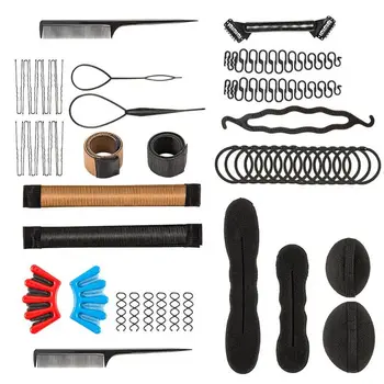 

50pcs Hair Styling Accessories Kit Hair Bun Maker Hair Accessorie for Women Girl