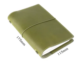 

Genuine Leather Band Journal Hand Made High Quality Diary Book Set Portable Pocket Agenda 240P Blank+Lined+Grided Paper