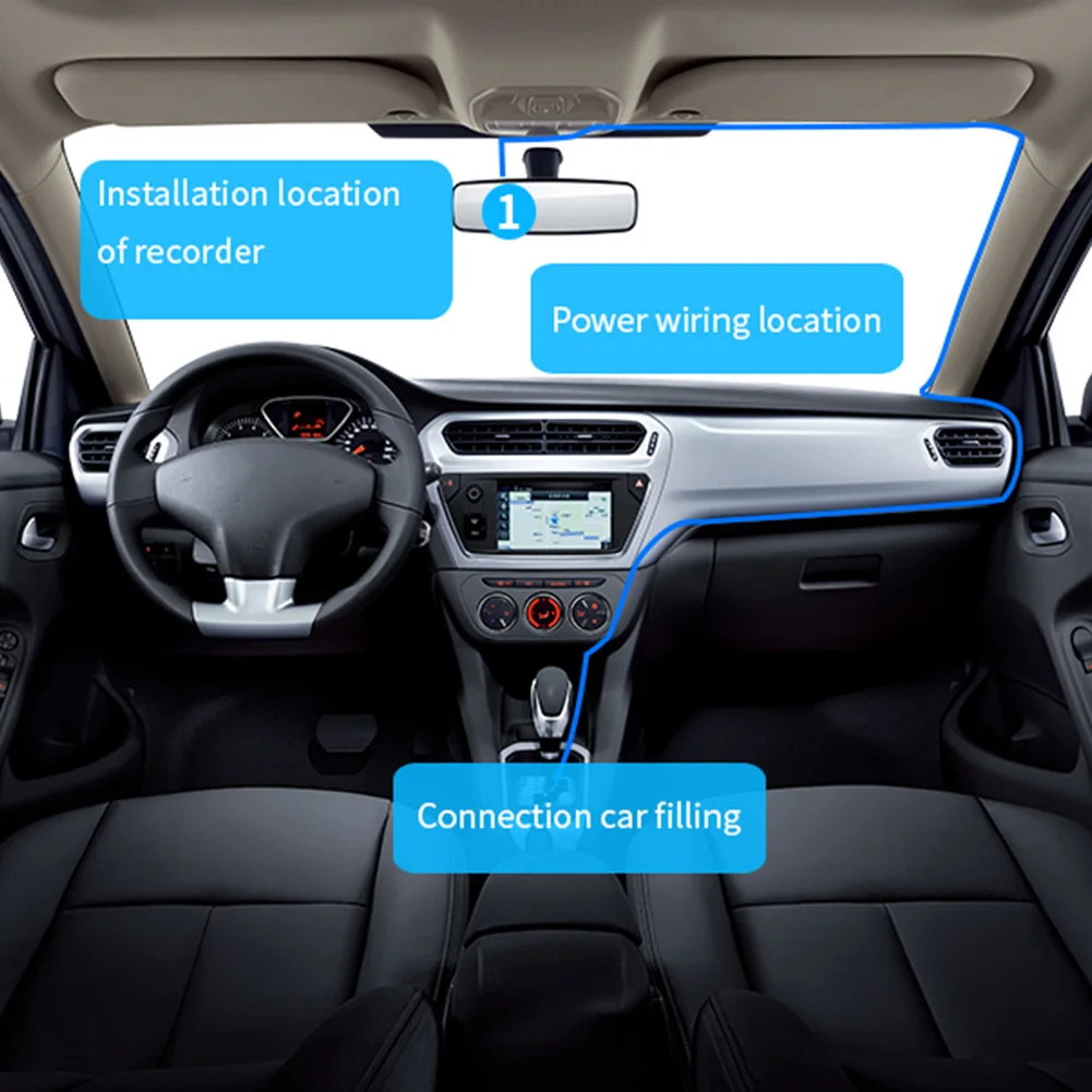 3g Night Vision Universal Parking Monitoring WIFI G Sensor Car Remote Control Dual Lens Loop Recording Driving Recorder HD 1080P