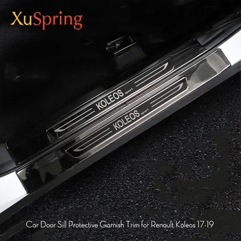 

For Renault Koleos 2017-2020 Car Scuff Plate Door Sill Trim Welcome Pedal Garnish Decoration Car Styling Accessories