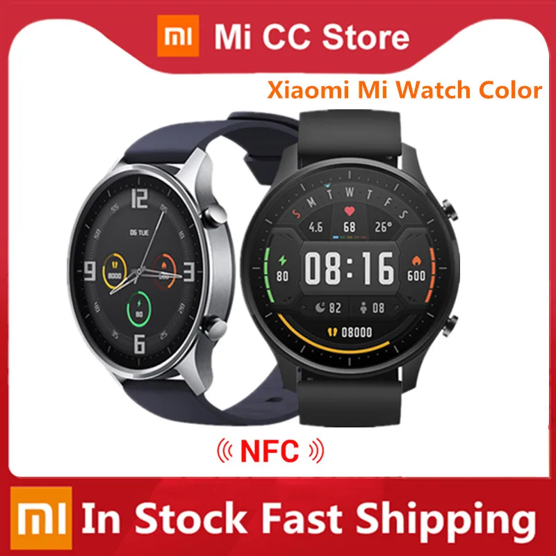 Оригинальные цветные часы Xiaomi Mi 1 39 дюйма AMOLED GPS фитнес трекер 5ATM