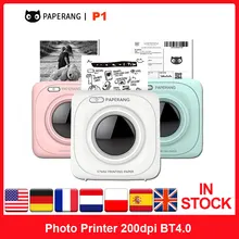 Оригинальный карманный мини-фотопринтер Xiaomi PAPERANG P1, 200 точек/дюйм, BT4.0, телефонное соединение, беспроводной портативный термопринтер с четкостью