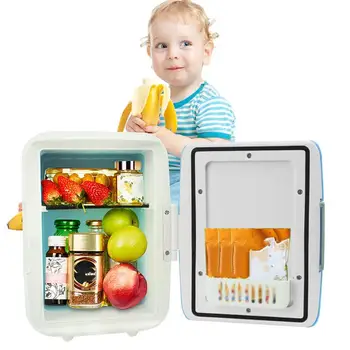 

Fast shipping Car Heating And Cooling Box Home Car Dual Purpose 4L Mini Refrigerator Car Refrigerator Thermal Insulation