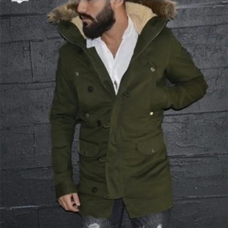 Лидер продаж, высокое качество, модный дизайн, зимние мужские однотонные куртки, пальто, верхняя одежда с капюшоном, ветровка, повседневное пальто, Новинка